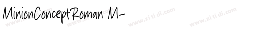 MinionConceptRoman M字体转换